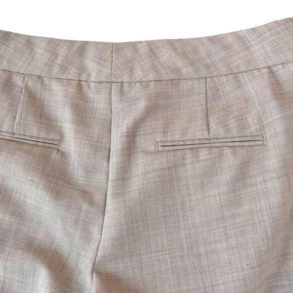 Express Design Studio Editor Shorts Size 0 Tan Cream Career Trouser Cuffed - Picture 4 of 9